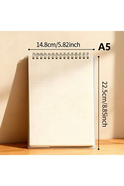 Choice دفتر ملاحظات حلزوني A5 بـ 80 صفحة، دفتر حلزوني حلقي A5/B5، دفتر ملاحظا...