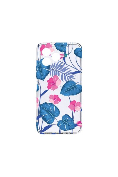 bestcase ¬Æ Husa Clear Silicon 2MM, Compatibila Cu Xiaomi Redmi 13, Tropical ...