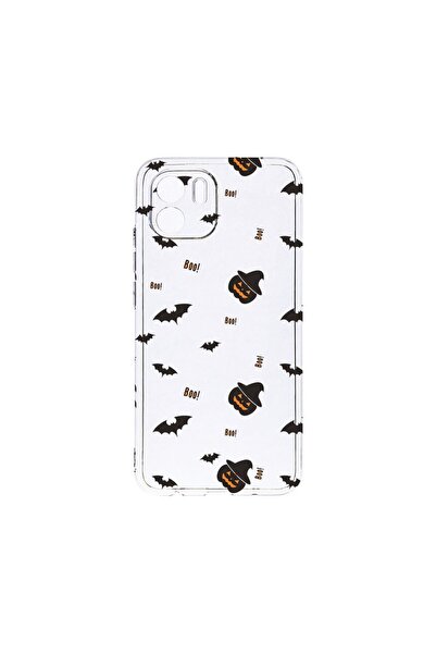 bestcase Прозрачен силиконов калъф 2ММ, Съвместим с Xiaomi Redmi A2, Хелоуин,...