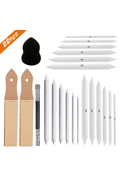 Choice1 22pcs Gourd Set 22Pcs Blending Stumps and Tortillions Set Art Blender...