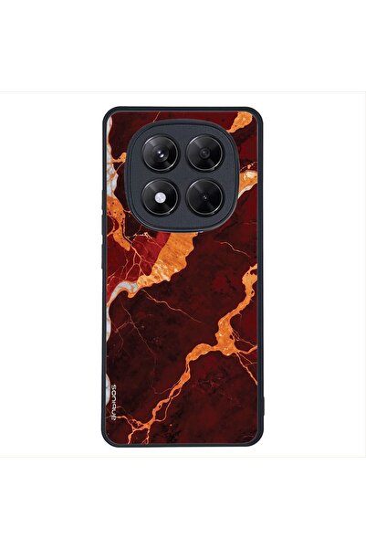 Sonique Θήκη Marble Series για Xiaomi Redmi Note 14 Pro 5G / Poco X7 5G Κόκκινο