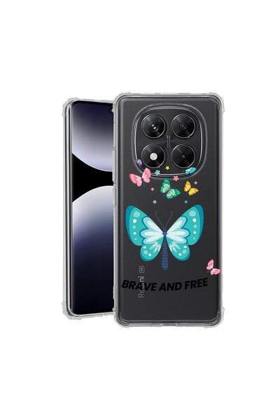 bestcase Husă pentru Xiaomi Redmi Note 15 Pro 5G cu design fluturi, anti-șoc,...