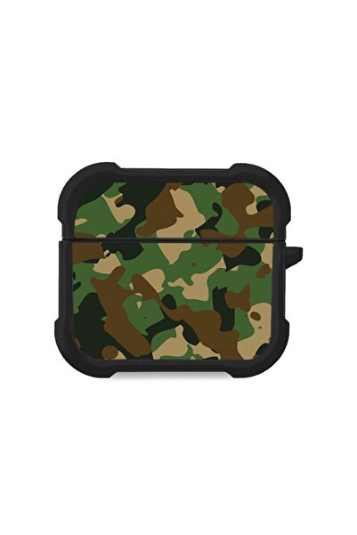 Sonique Θήκη Σιλικόνης Camouflage Army Series για AirPods 3 Πράσινο