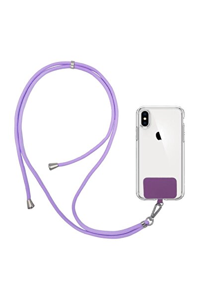 Sonique Κορδόνι Λαιμού Lanyard για Κινητά Λιλά