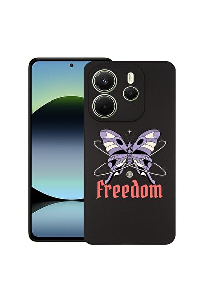 bestcase ¬Æ Husa pentru Xiaomi Redmi Note 14, Freedom - Butterfly, Slim Silic...
