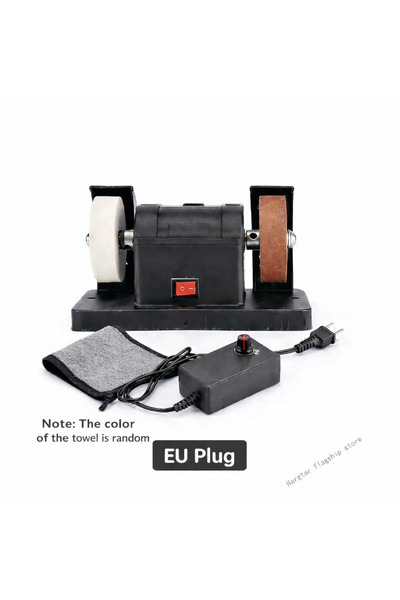 Choice Eu plug Mini Bench Grinder Electric Double Wheel Sharpener Variable Sp...