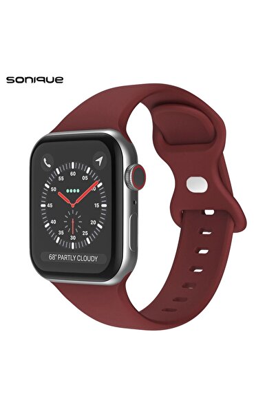 Sonique Λουράκι Σιλικόνης Butterfly Band για Apple Watch (42/44/45/49MM) Μπορντό
