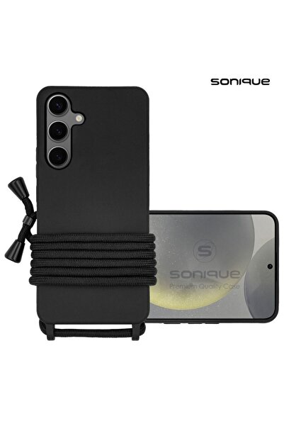 Sonique Θήκη Σιλικόνης με Κορδόνι CarryHang Samsung Galaxy S24 Plus Μαύρο