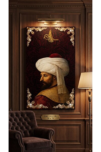 shop Modern Fatih Sultan Mehmet Kanvas Tablo