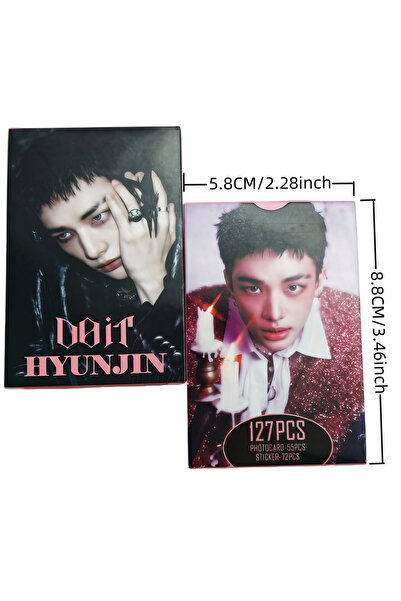 Choice 8cm Hyunjin 127 PCS KPOP Star Cards Stray Kids DO IT New Special Photo...