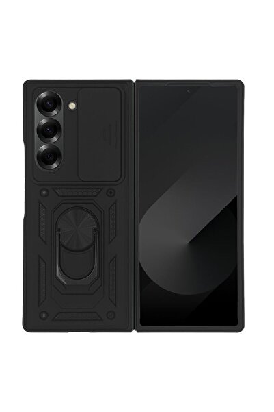Sonique Θήκη Ring Armor CamPro για Samsung (Large Hole) Galaxy Z Fold 6 Μαύρο