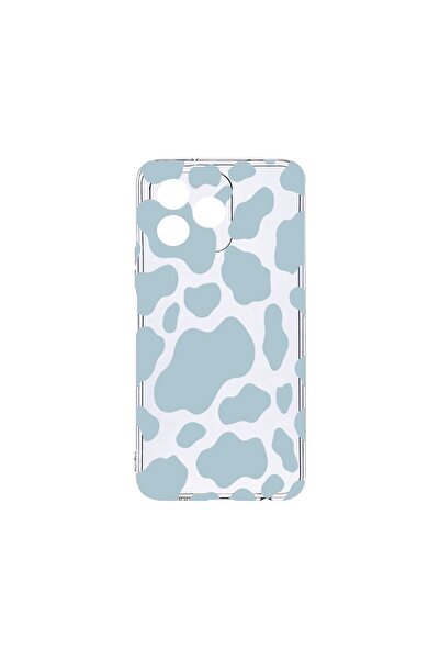 bestcase ¬Æ Husa Clear Silicon 2MM, Compatibila Cu Xiaomi Redmi 13, Blue Cow,...