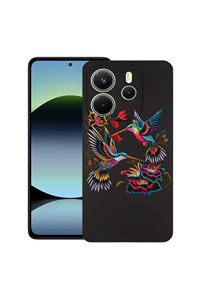 bestcase Калъф за Xiaomi Redmi Note 14, Колибри, Тънък силиконов 0.8ММ, Проти...