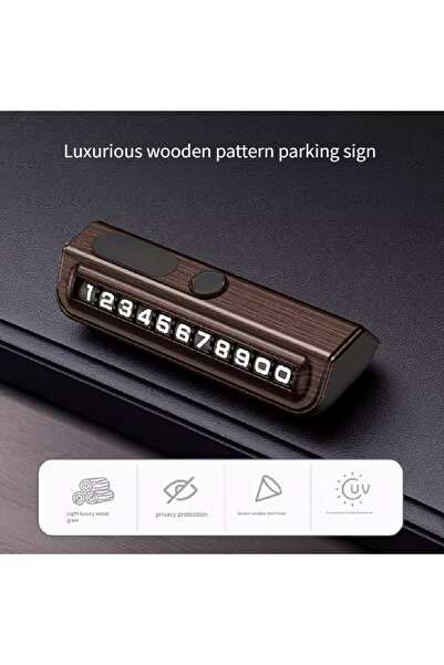 Choice brown 1PC Temporary parking, mobile phone, mobile phone, moving car nu...