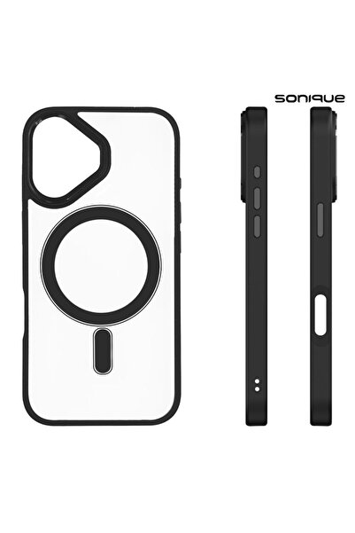 Sonique Θήκη Magnetic MagMetal Apple iPhone 16 Plus Μαύρο