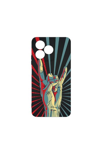 bestcase ¬Æ Husa Premium Silicon, Compatibila Cu Xiaomi Redmi 13, Rock Festiv...