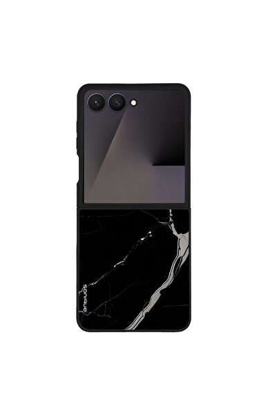 Sonique Θήκη Marble Series για Samsung Galaxy Z Flip 7 Μαύρο