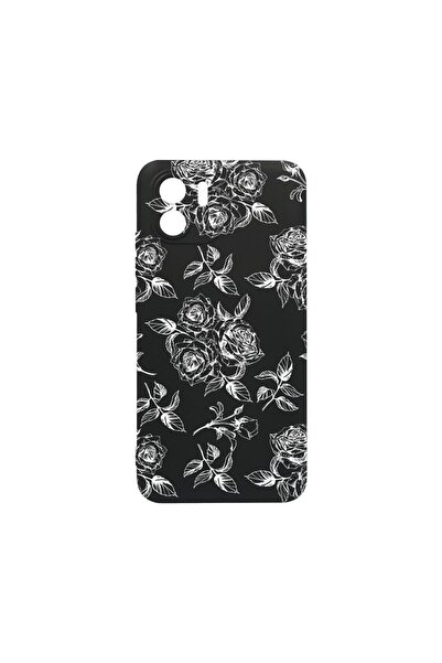 bestcase Λεπτή Θήκη Σιλικόνης 0.8MM, Συμβατή με Xiaomi Redmi A2, Μαύρα Τριαντ...