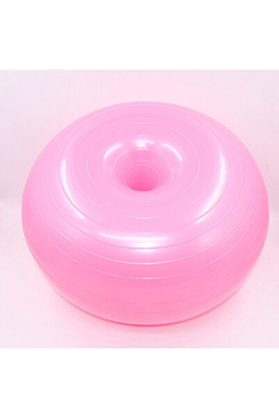 Choice1 pink Donut Yoga Ball Balance Ball Pilates Accessories Home Fitness Eq...