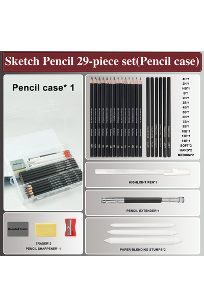 Choice 29 pcs 14-60 pcs Drawing Set Sketching Kit - Art Supplies,for Adults A...