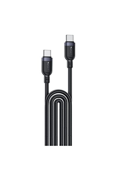 Yesido Καλώδιο CA194 Braided Type-C σε Type-C 60W 3m Μαύρο