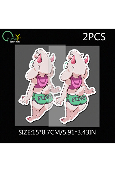 Choice1 15x8.7cm C852A2 2pcs Car decoration sticker; scratch cover for electr...
