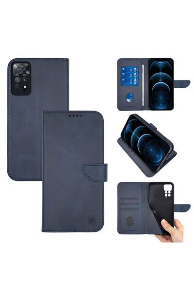 Sonique Θήκη Πορτοφόλι Urban Wallet Xiaomi Redmi Note 11 Pro 4G/5G Μπλε Σκούρο