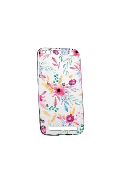 bestcase Θήκη σιλικόνης, Διαφανής, Λεπτή, Χαρούμενα Λουλούδια, Xiaomi Redmi 5A