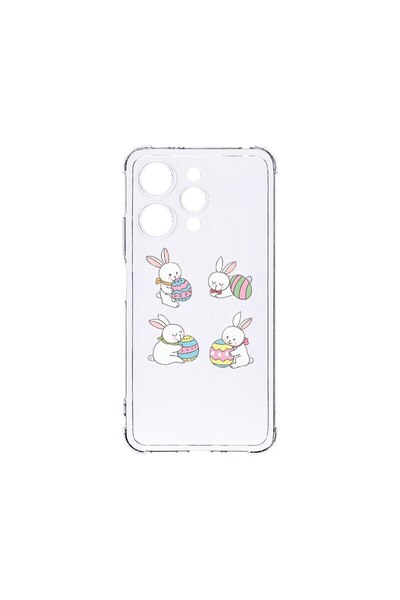 bestcase Противоударен калъф 1.5ММ, съвместим с Xiaomi Redmi 12 4G, Великденс...