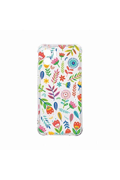 bestcase Противоударен калъф, съвместим с Xiaomi Redmi A1, Щастливи цветя, Ус...