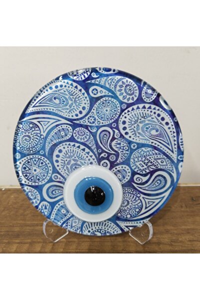 Mixperi Decorative Glass Evil Eye Bead - Glass Accessory with Desktop Stand -...