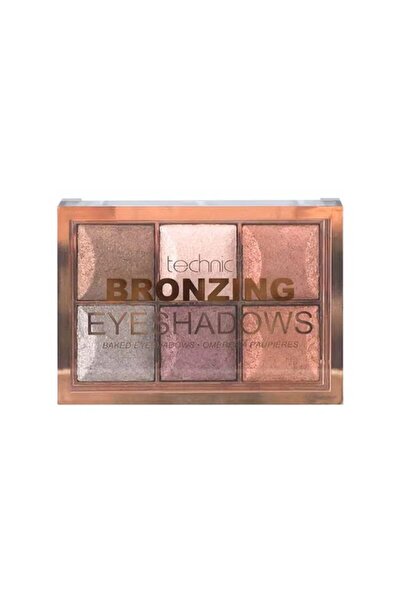 TECHNIC Bronzing Baked Eyeshadows - 02 Bronze | 6-Shade High-Pigment Palette ...