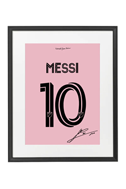 Boomah Accessories Messi Inter Miami CF Autographed Poster with Frame 50x40cm