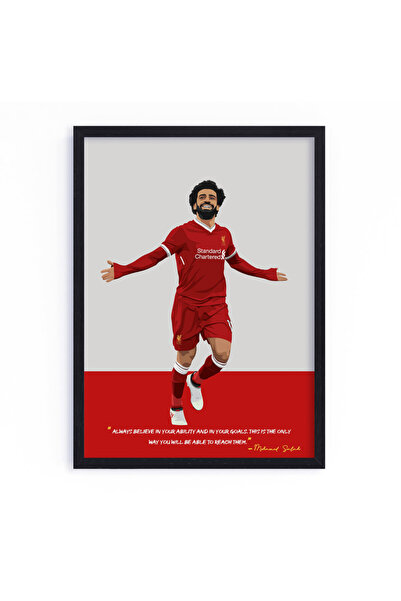 Boomah Accessories Mo Salah Liverpool Football Gift Illustration Art Poster w...