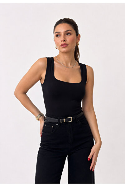 LIORACOLLECTİON LIOARA KALIN ASKILI KADIN ÇITÇITLI BODY