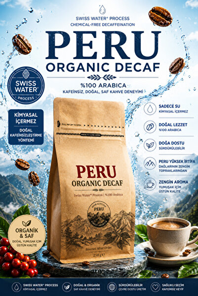for coffee Peru Organic Decaf Kahve 250g – Swiss Water Process Kafeinsiz Spec...