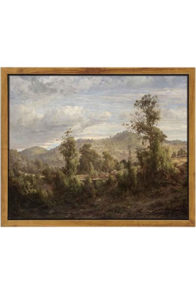 ALAYRA International Nature Landscape Wall Art with Outer Frame for Bathroom ...