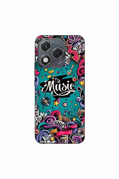 OEM Husa compatibila cu Honor 400 Lite Silicon Gel Tpu Model Pop Art Music