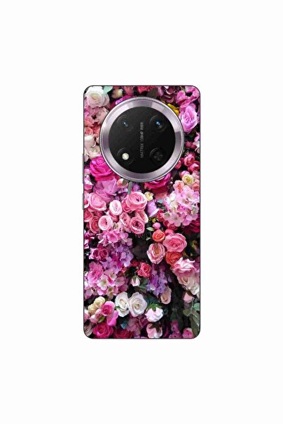 OEM Husa compatibila cu Honor Magic7 Lite Silicon Gel Tpu Model Trandafiri Roz