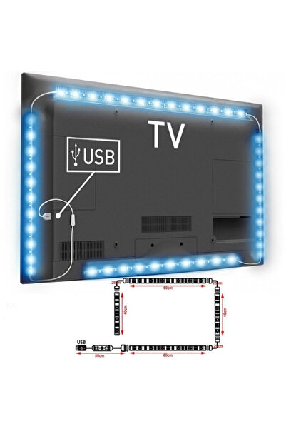 online shopping dsg store 5V RGB Şerit LED USB'li - TV Monitör Arkası Aydınla...