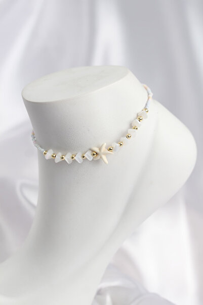 MEKs White and Mixed Color Starfish Motif Anklet 5886 - Hep-5479-5010