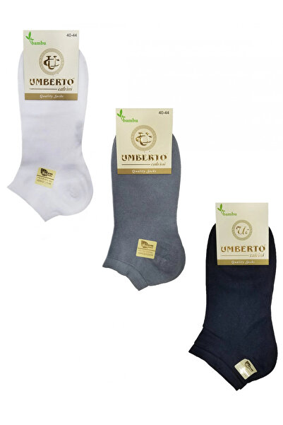 Umberto Calvini Ανδρικές κάλτσες Umberto 6 Pieces Natural Bamboo Booties - 307