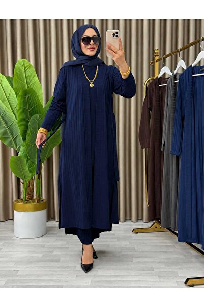 MODA VEDAT Women's Long Waist Lace-Up Cardigan -0400
