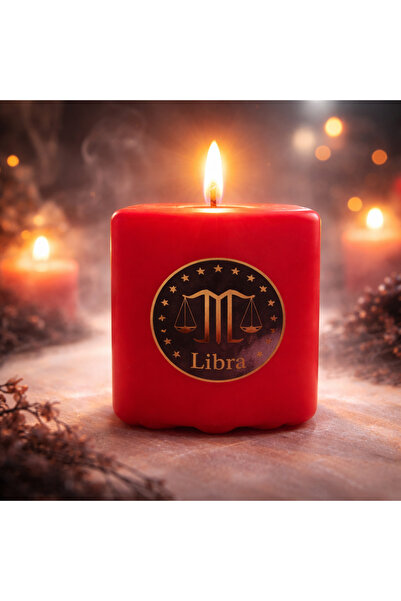 LeviLux Candles Zodiac Cube Candle 6x6x6 cm – handmade decorative in colors i...