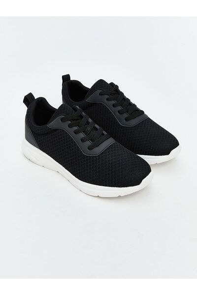 LC Waikiki Lcw Steps Black Lace-Up Women's Sports Shoes