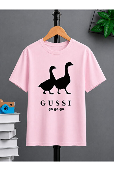 VODEXA Tricou oversize unisex GUSSI cu imprimeu, 100% bumbac, croială confort...
