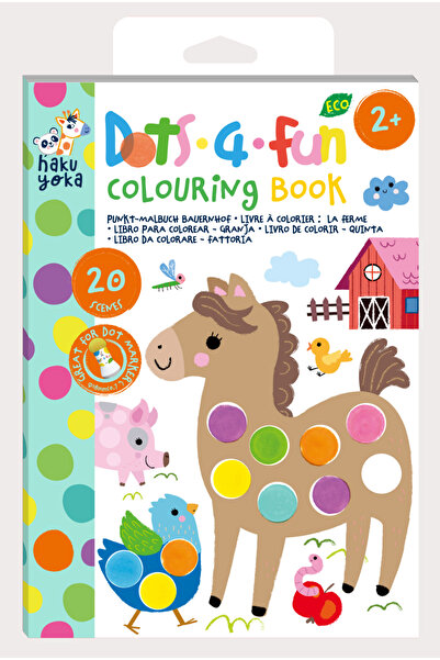 AVENİR Dots4Fun Βιβλίο Ζωγραφικής - Ζώα της Φάρμας