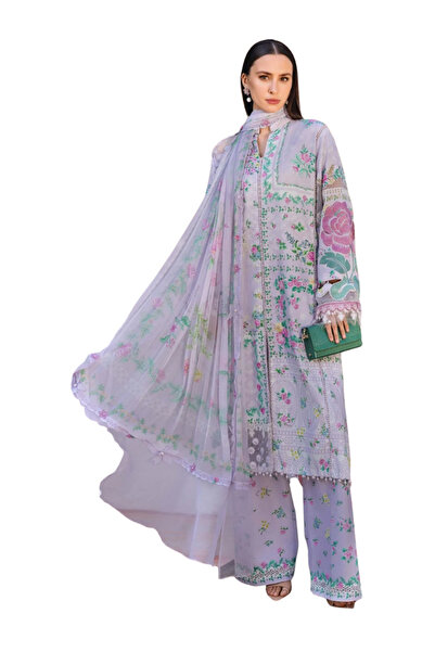 MYSMAR Lilac 3-Piece Unstitched Lawn Suit - AFK2017 | Lilac