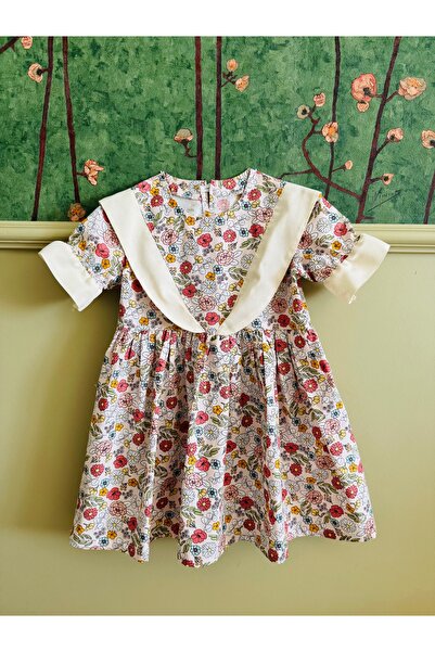 White Alamode Flora Vintage Girl's Dress