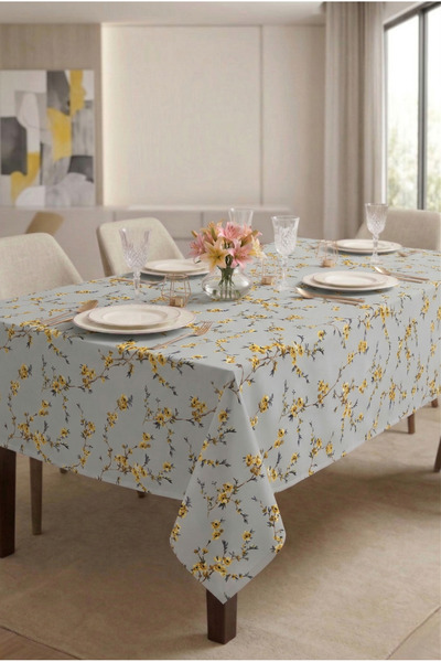 Soft Kare Duck Fabric Liquid-Proof Tablecloth– Stain Resistant ,Erasable,Deco...